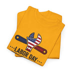 American Flag Wrench Labor Day Tee | Honoring American Workers