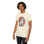 White Tiger with Rising Sun Tee | Japanese Tiger Graphic T-Shirt