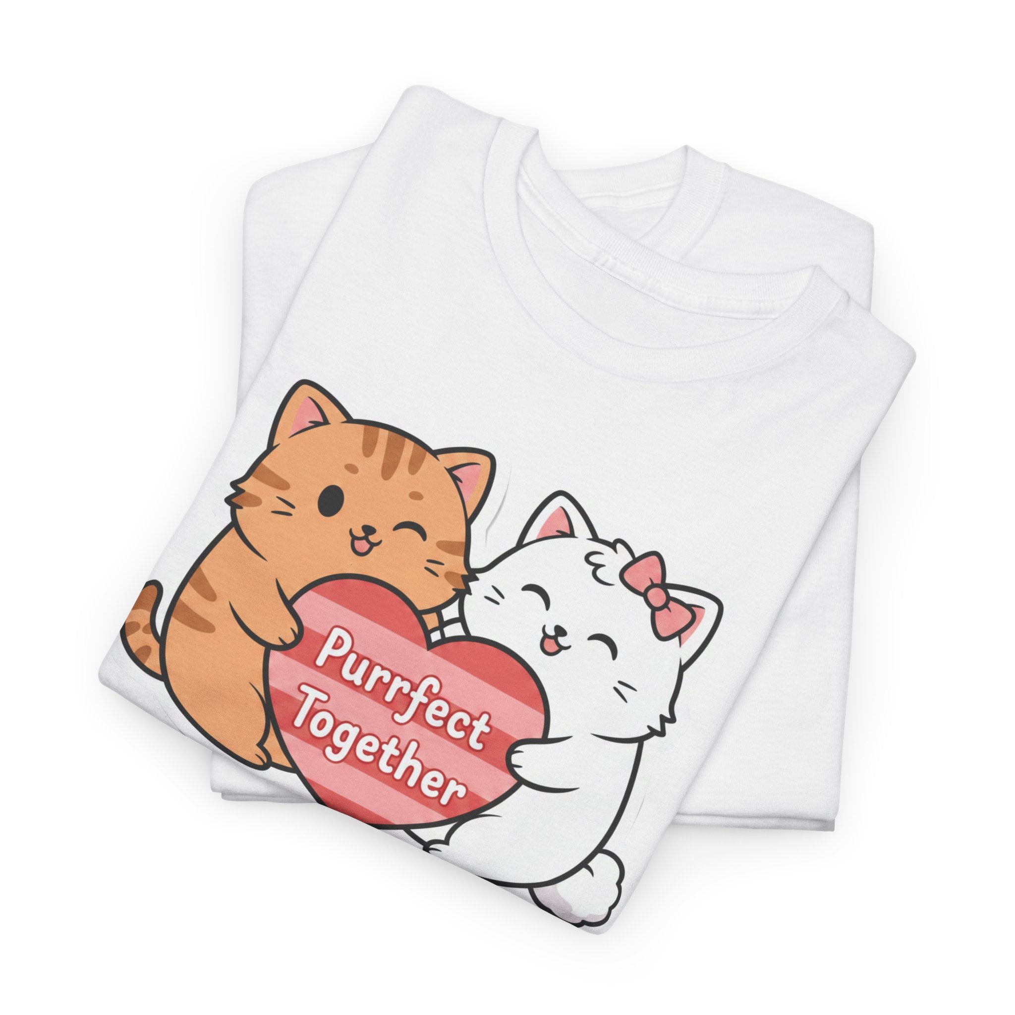 Love & Kittens: Purrfect Together Valentine's Day T-shirt