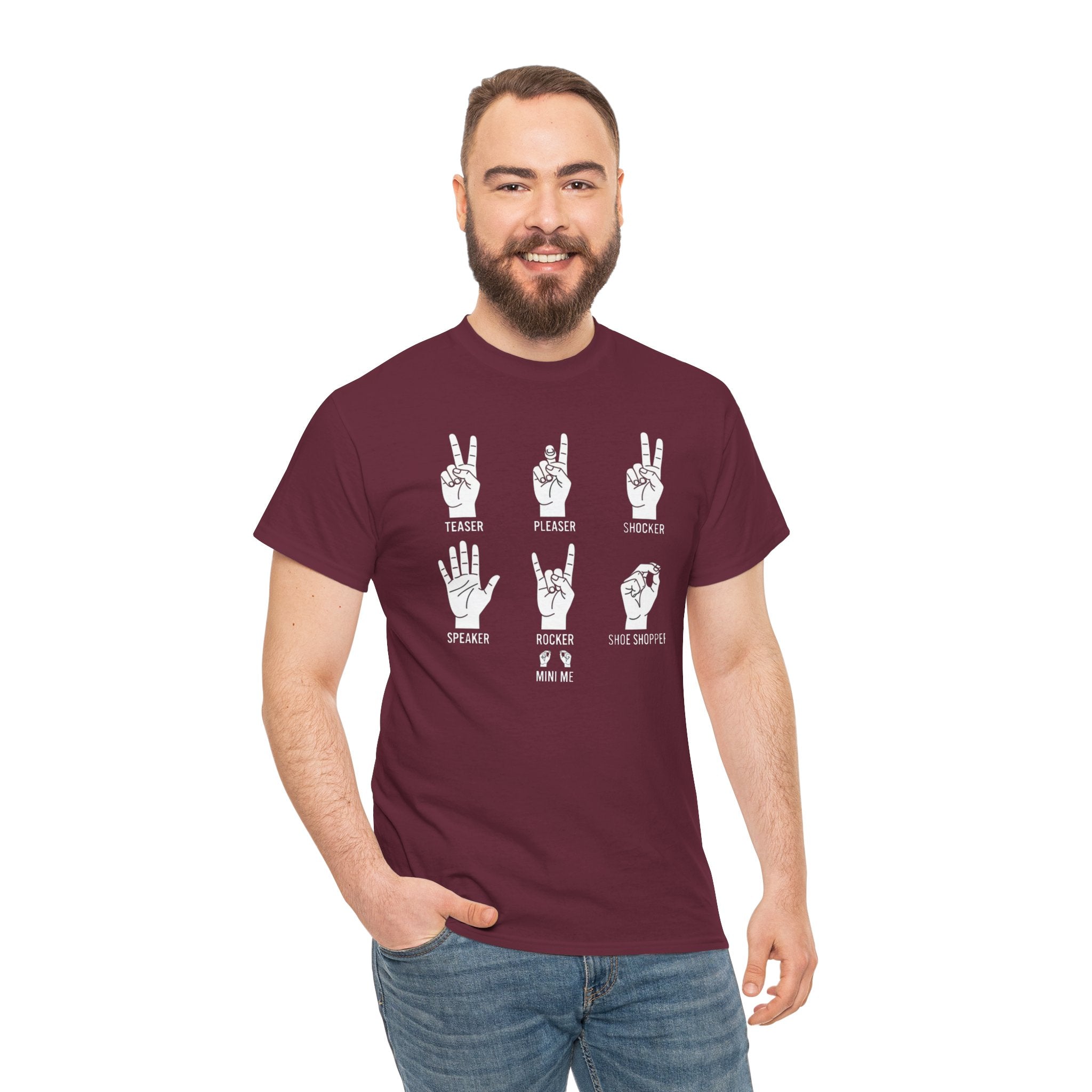 Hand Gesture Illustration T-Shirt | Sign Language Inspired Graphic Tee