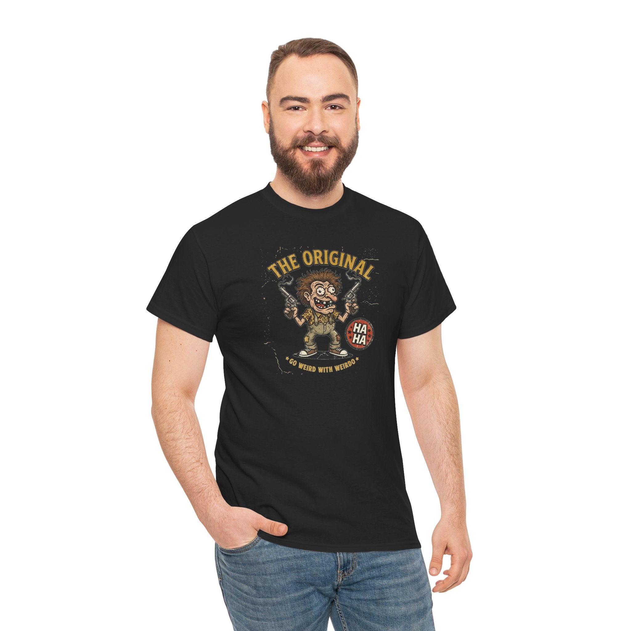 The Original Wild Man Tee | Funny Cartoon Caveman Graphic Shirt