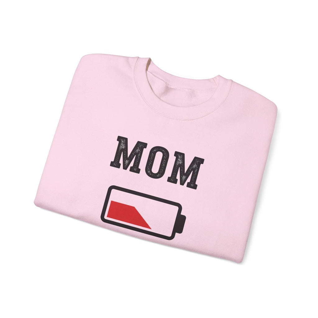 Mom Low Battery Sweatshirt | Battery Icon Mom Shirt