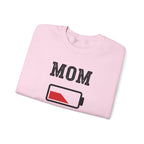 Mom Low Battery Sweatshirt | Battery Icon Mom Shirt