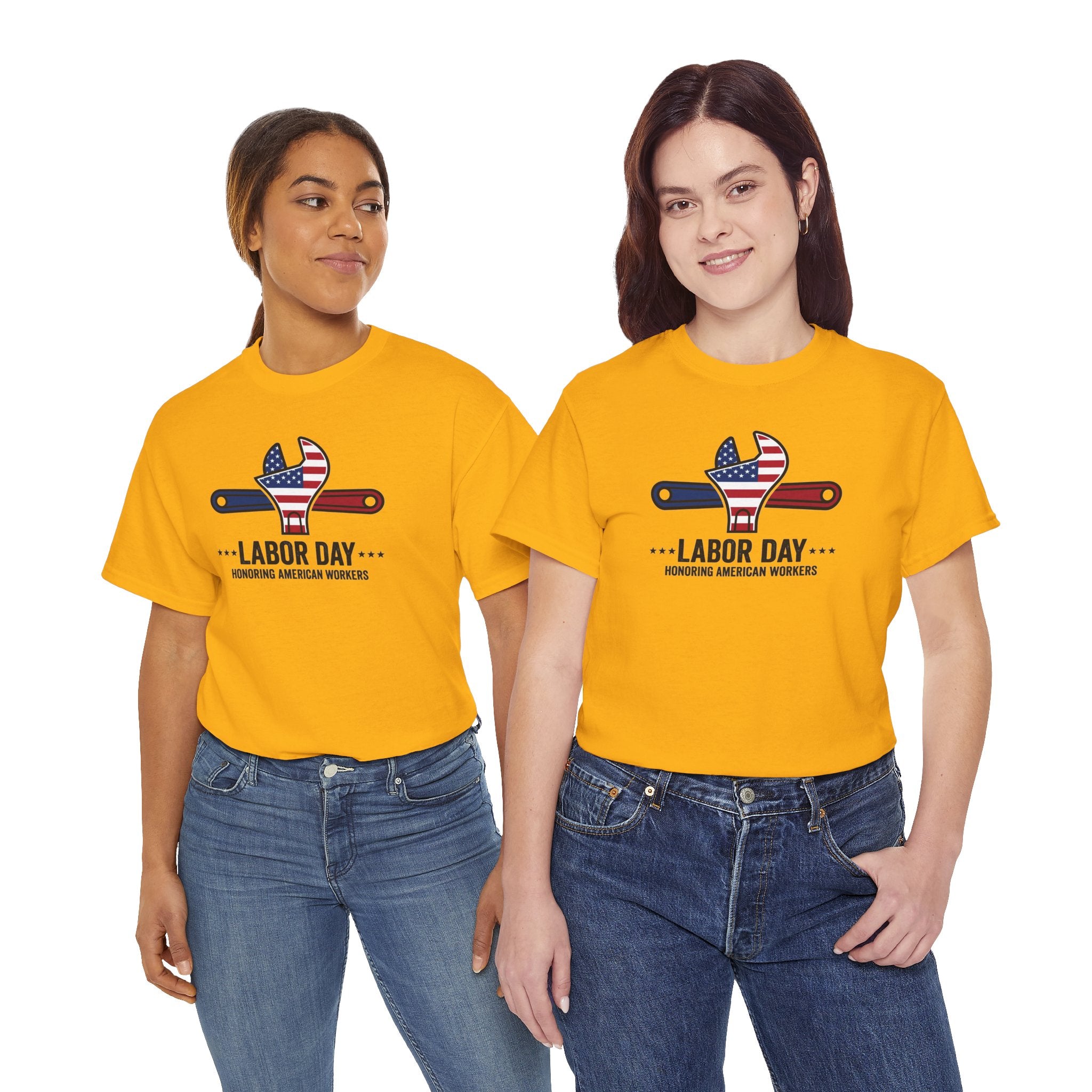 American Flag Wrench Labor Day Tee | Honoring American Workers