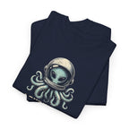 I Survived on Earth Alien Octopus Tee | Space Helmet Illustration