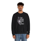 Wolf Half-Face Portrait Don't Mistake Silence For Weakness Crewneck
