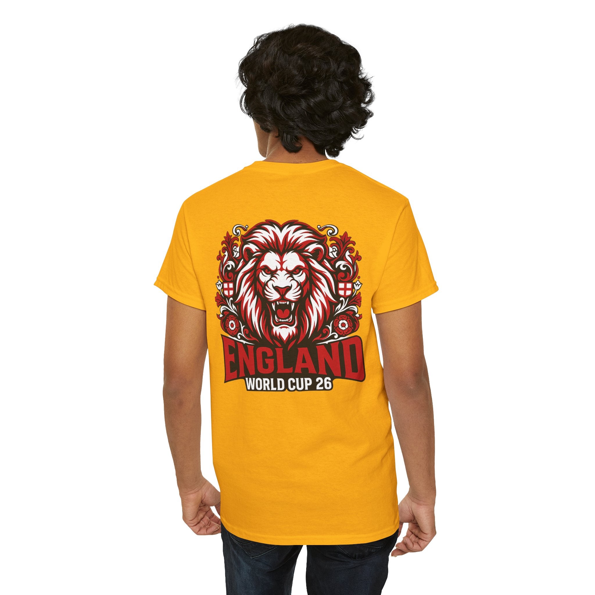 England Lion World Cup 26 T-Shirt | Football Soccer Fan Tee