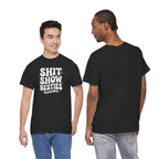 Shit Show Besties Tee | Funny Retro Bubble Letter Graphic Shirt