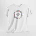 Happy Mother's Day floral wreath T-Shirt | Mother's Day shirt