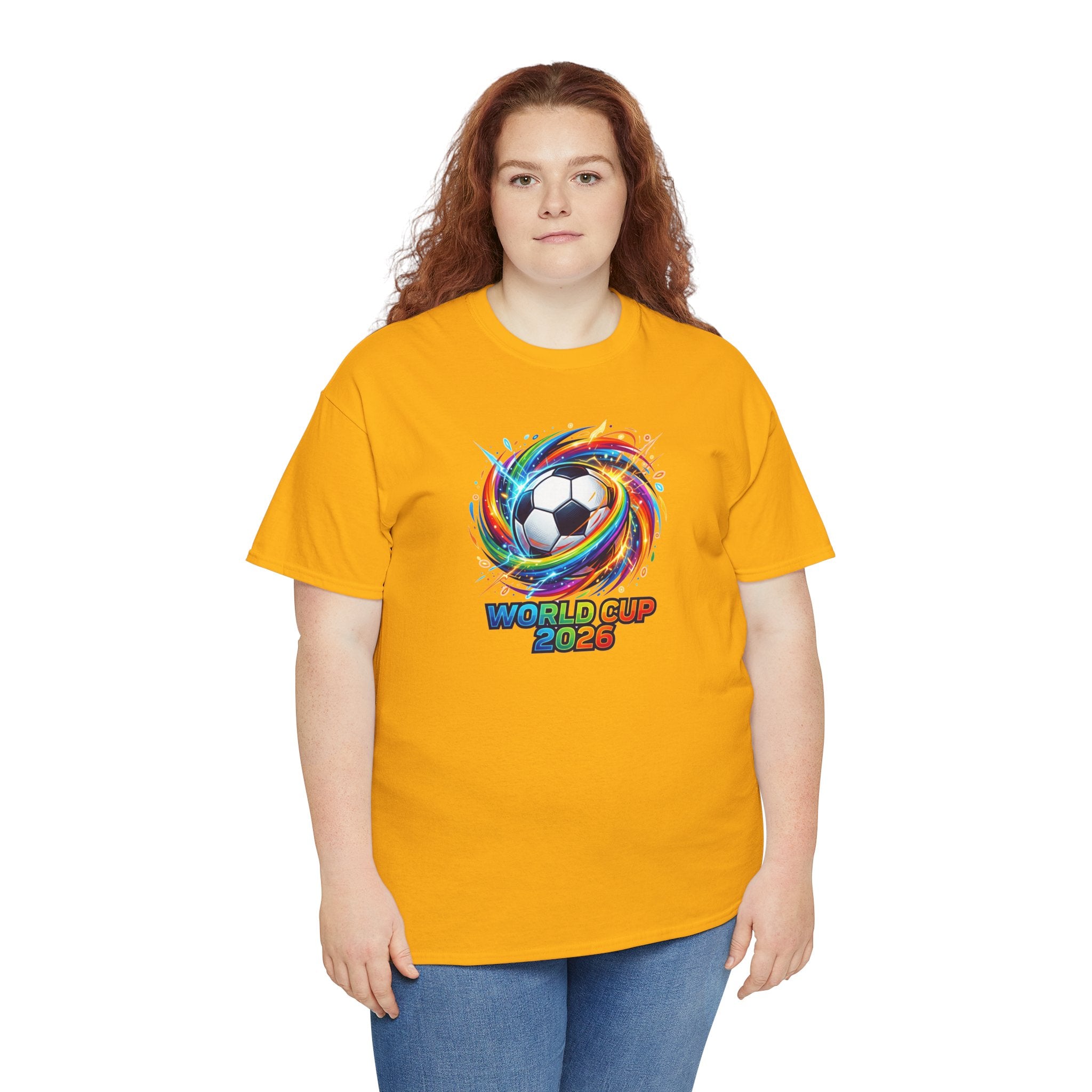 World Cup 2026 Soccer Ball Swirl T-Shirt | Football Tournament Tee