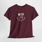 WTF Wine Tasting Friends Tee | Wine Glasses Logo T-Shirt