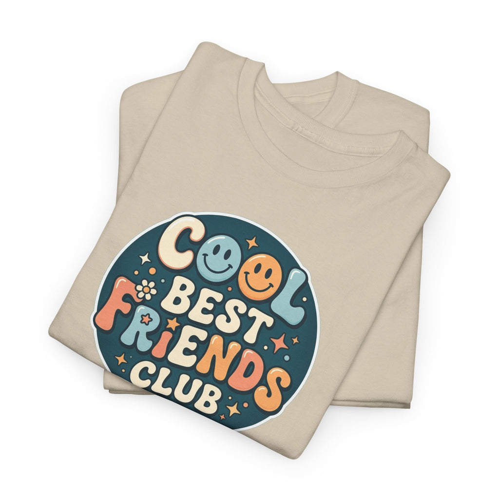 Cool Best Friends Club tee | Best Friend Shirt, Cute Retro Badge Design