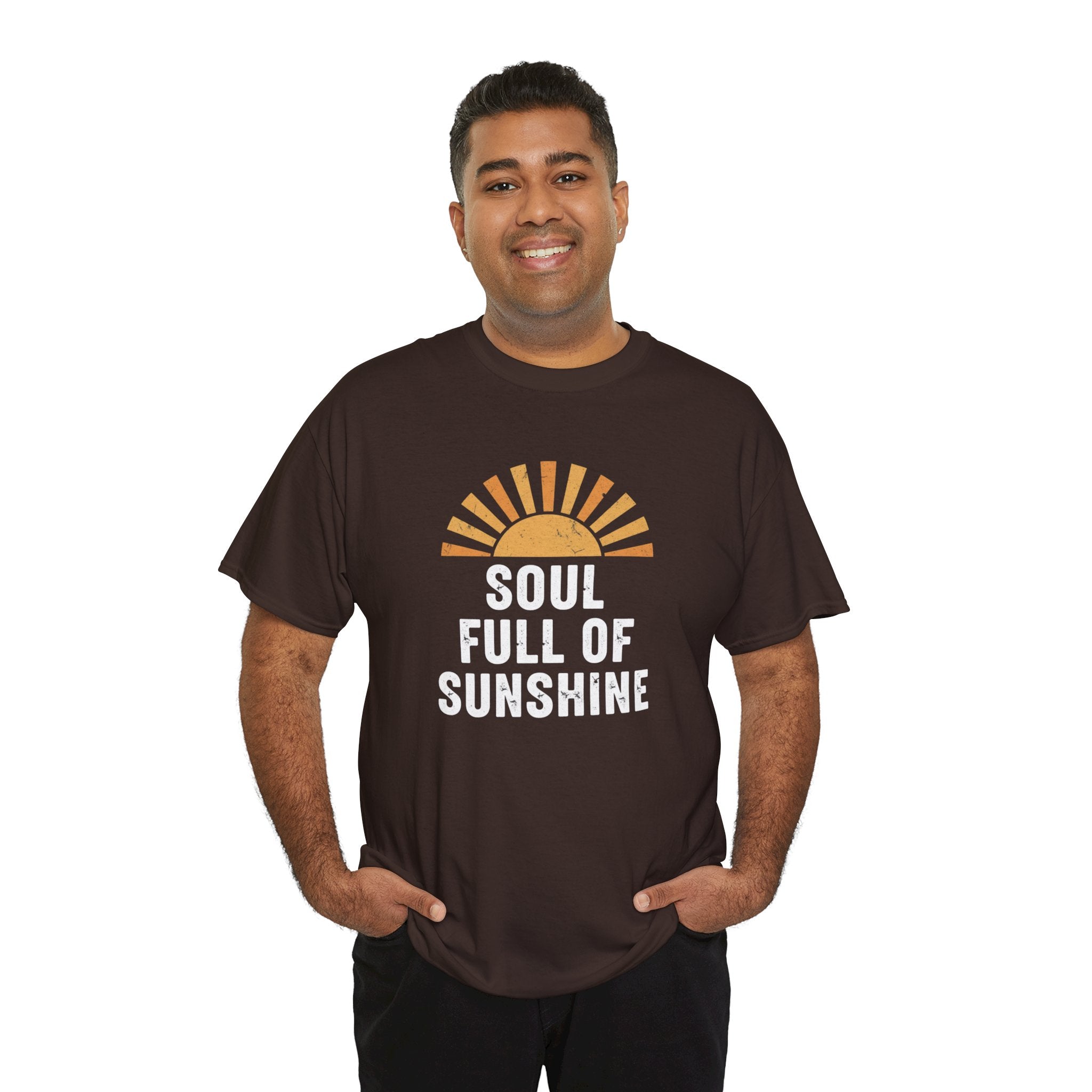 Soul Full of Sunshine T-Shirt | Retro Sunrise Typography