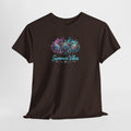 Summer Vibes Crab Tee | Coastal Beach Shells, Tropical Ocean Graphic