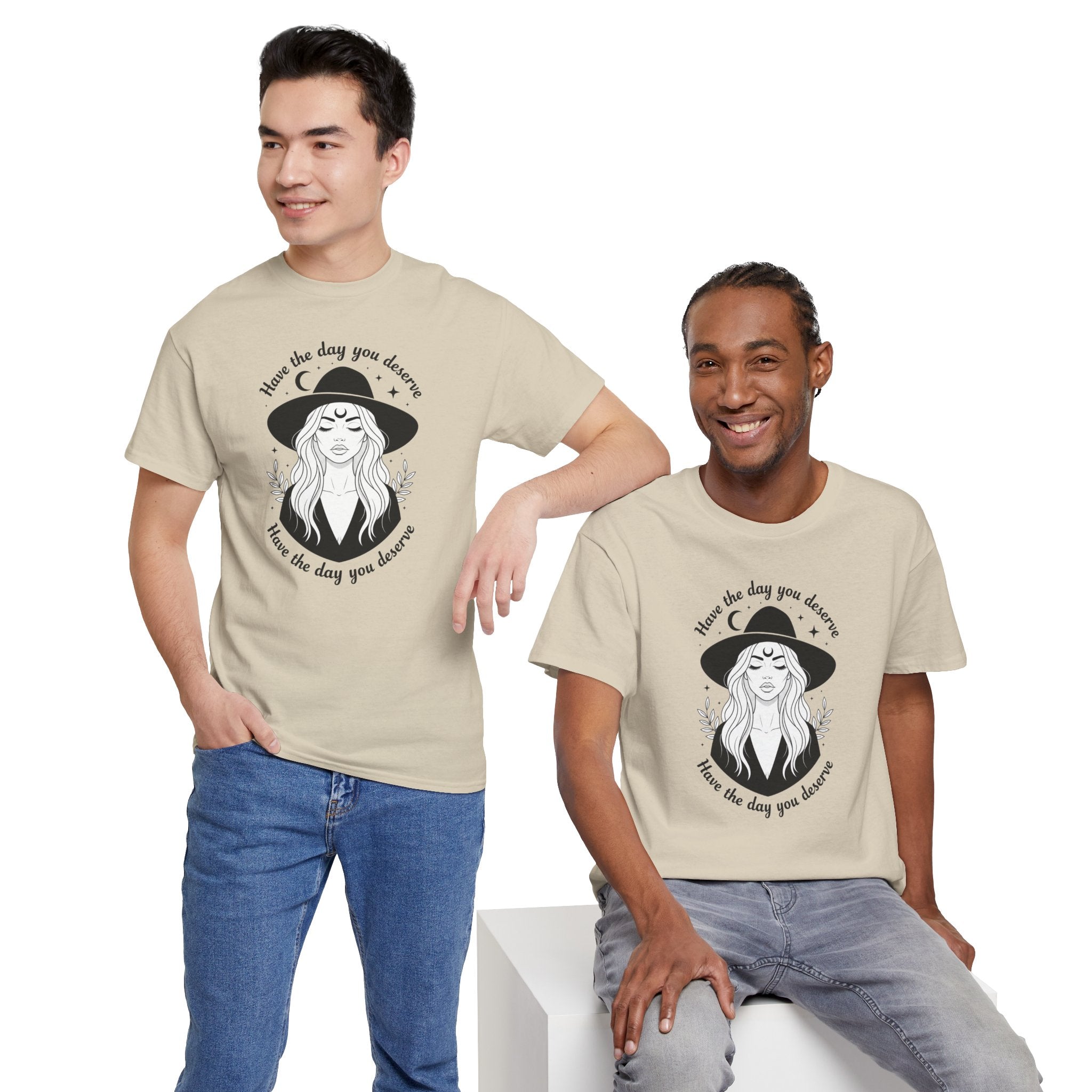 Aesthetic Art Witch Graphic T-Shirt | Have The Day You Deserve Boho Tee