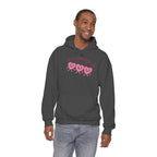 Valentine's Day Do All Things With Love Heart Trio Hoodie | Cute Pink Hearts