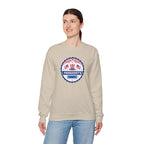 Presidents Day Badge Sweatshirt | Patriotic Emblem, Stars & Stripes