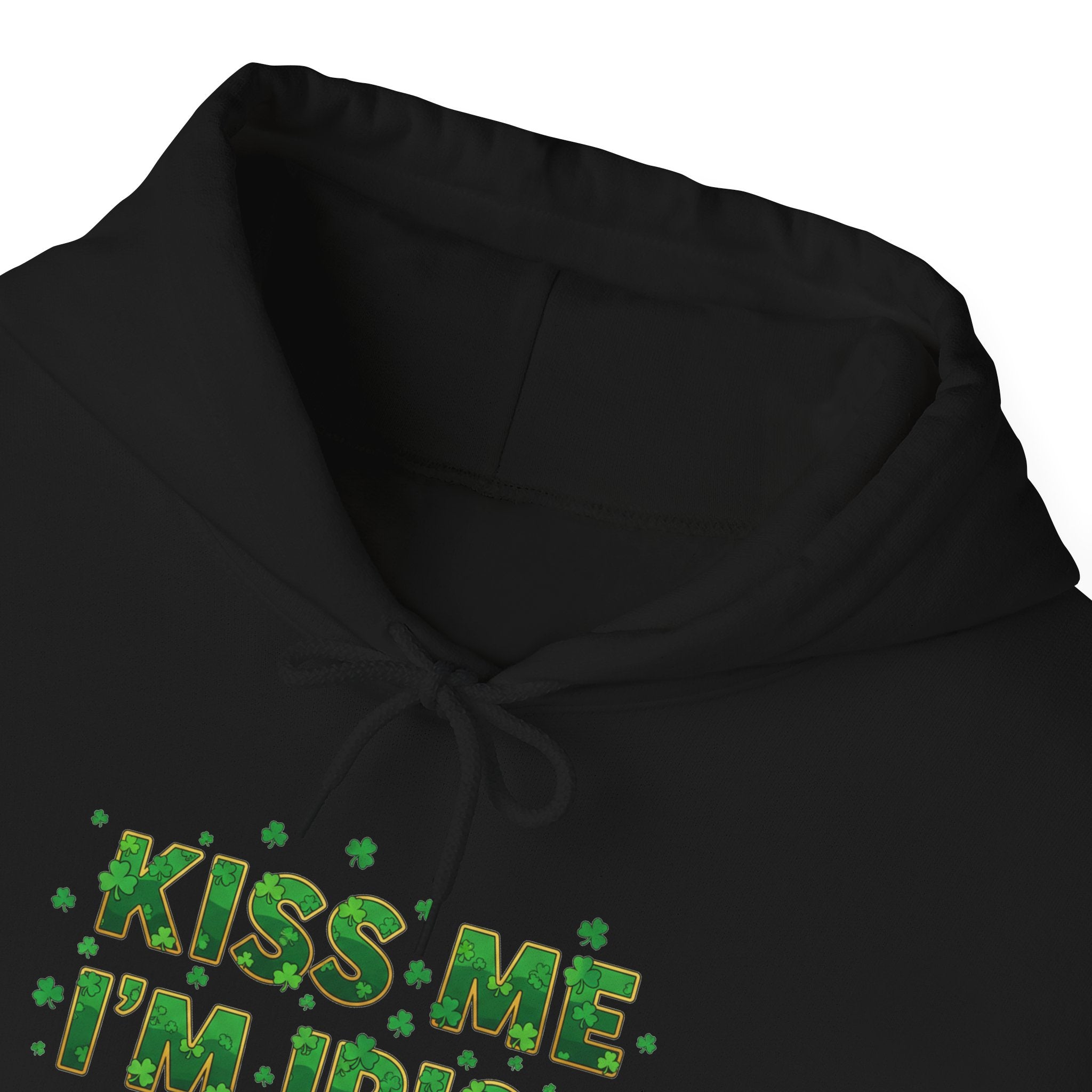 Kiss Me I'm Irish Hoodie | St. Patrick's Day Shamrock Typography