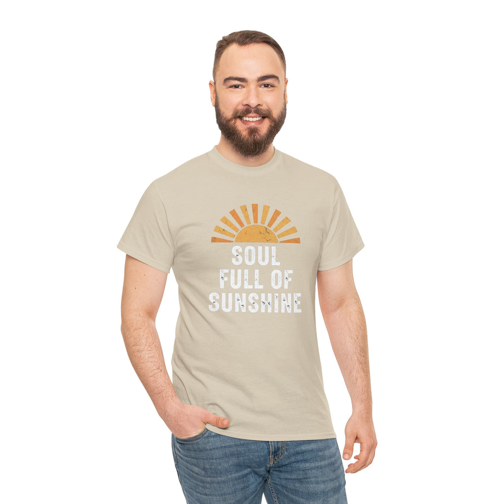 Soul Full of Sunshine T-Shirt | Retro Sunrise Typography