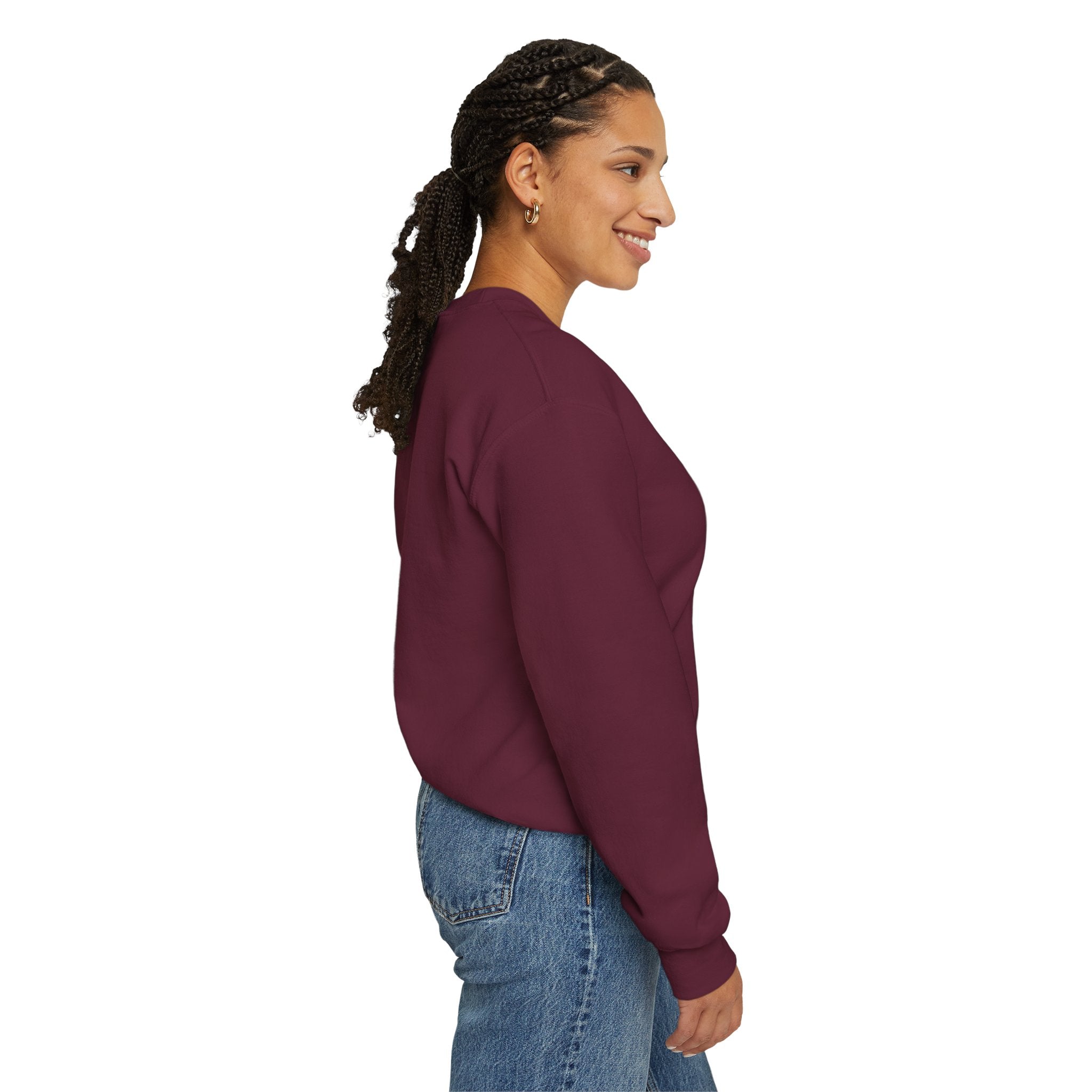 Think Outside The Box Sweatshirt | Graphic Typography Crewneck