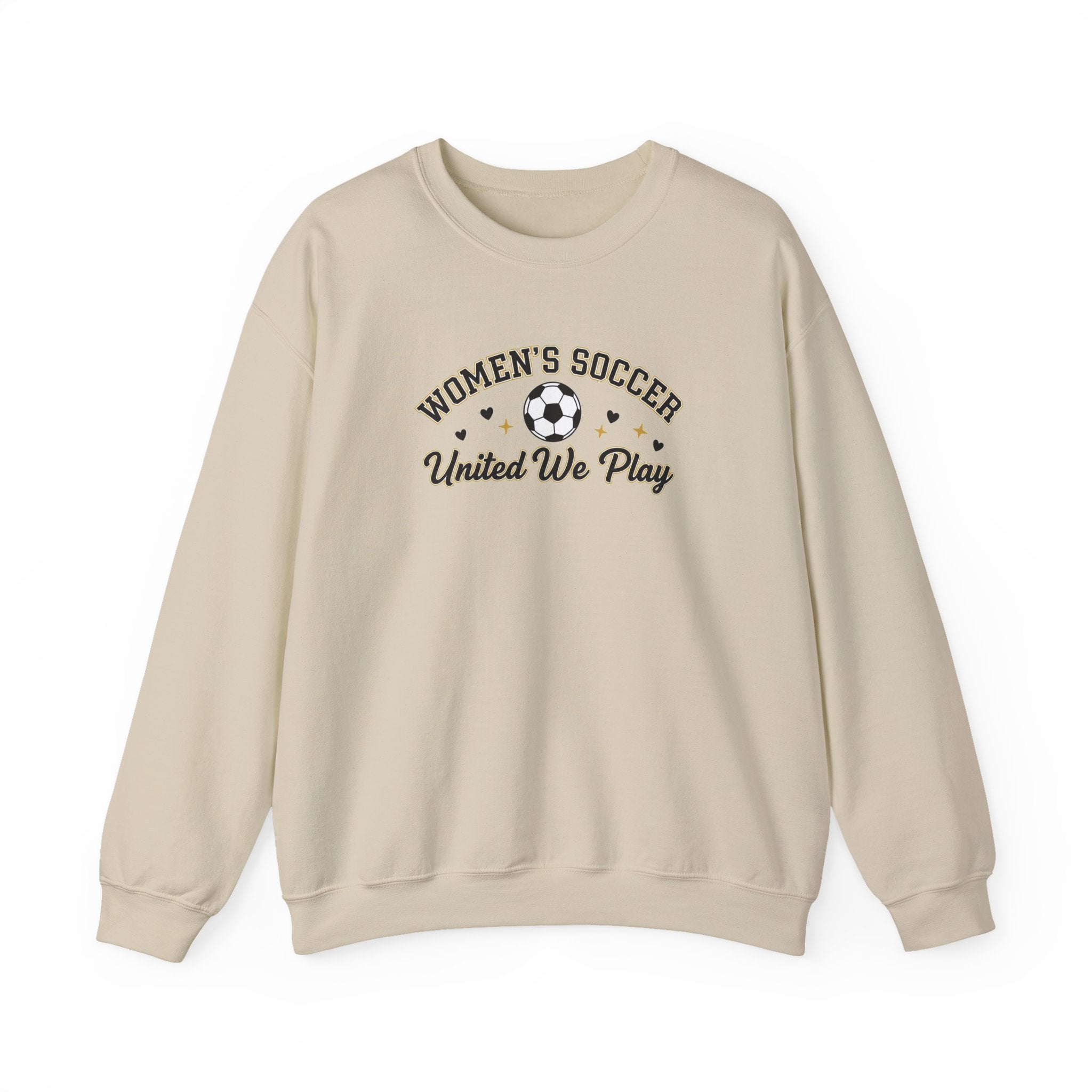 Women's Soccer United We Play Sweatshirt | Soccer Ball Team Design