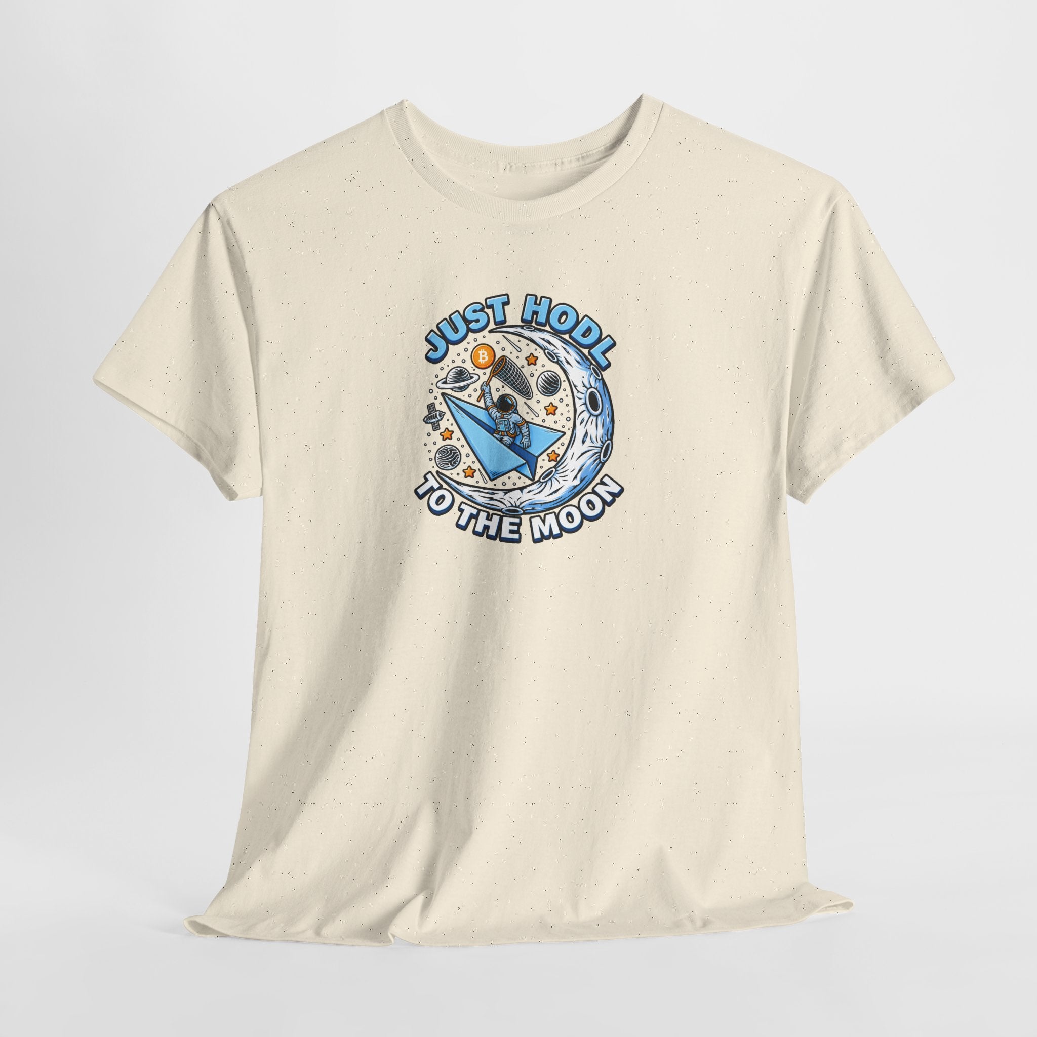 Just HODL to the Moon T-Shirt | Crypto Rocket Moon Graphic Tee