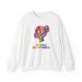 Women's History Month silhouette Sweatshirt | Colorful profile design