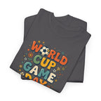 World Cup Game Day T-Shirt | Soccer Football Fan Tee, Retro Bubble Letter Design