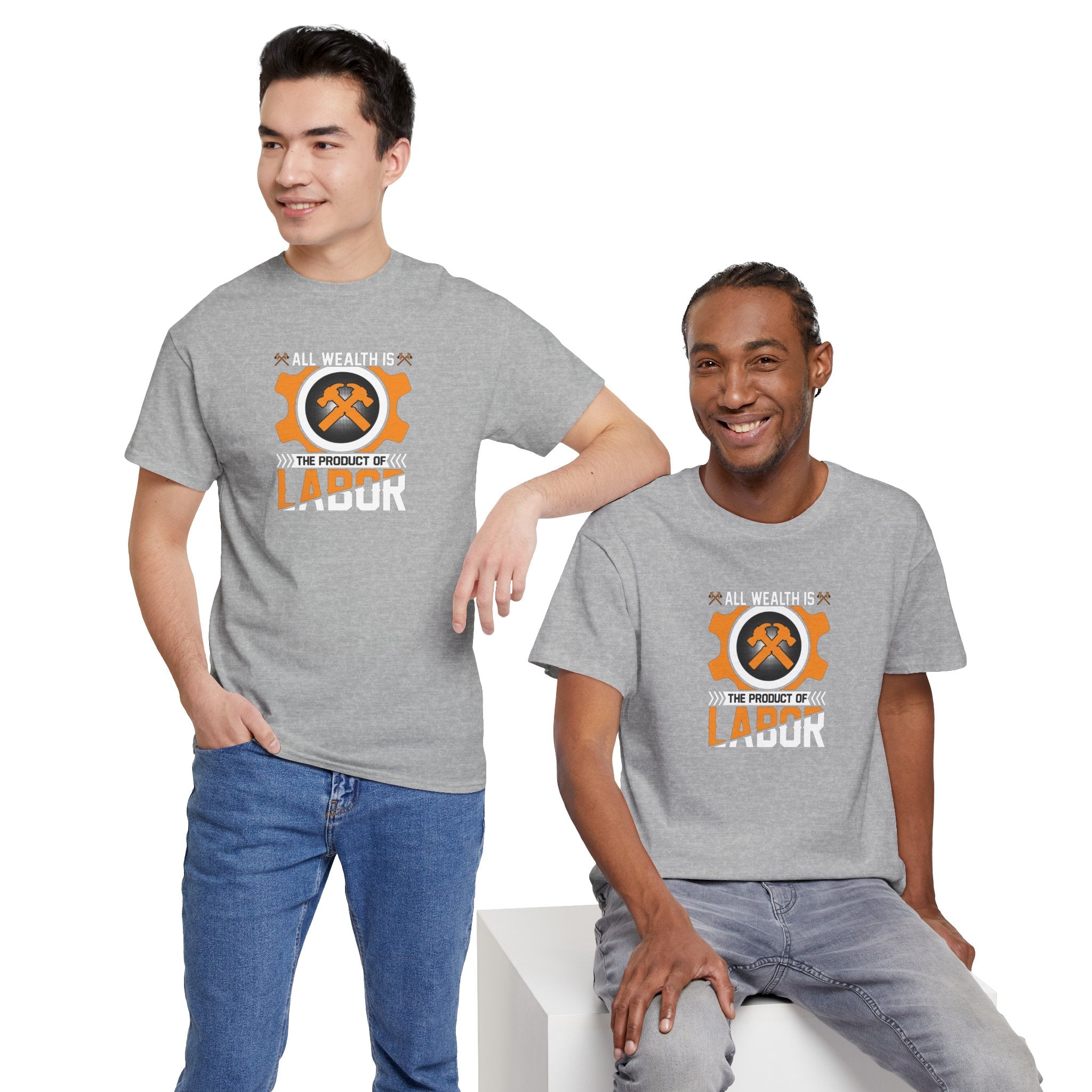 All Wealth Is The Product Of Labor T-Shirt | Mining Tools Graphic Tee