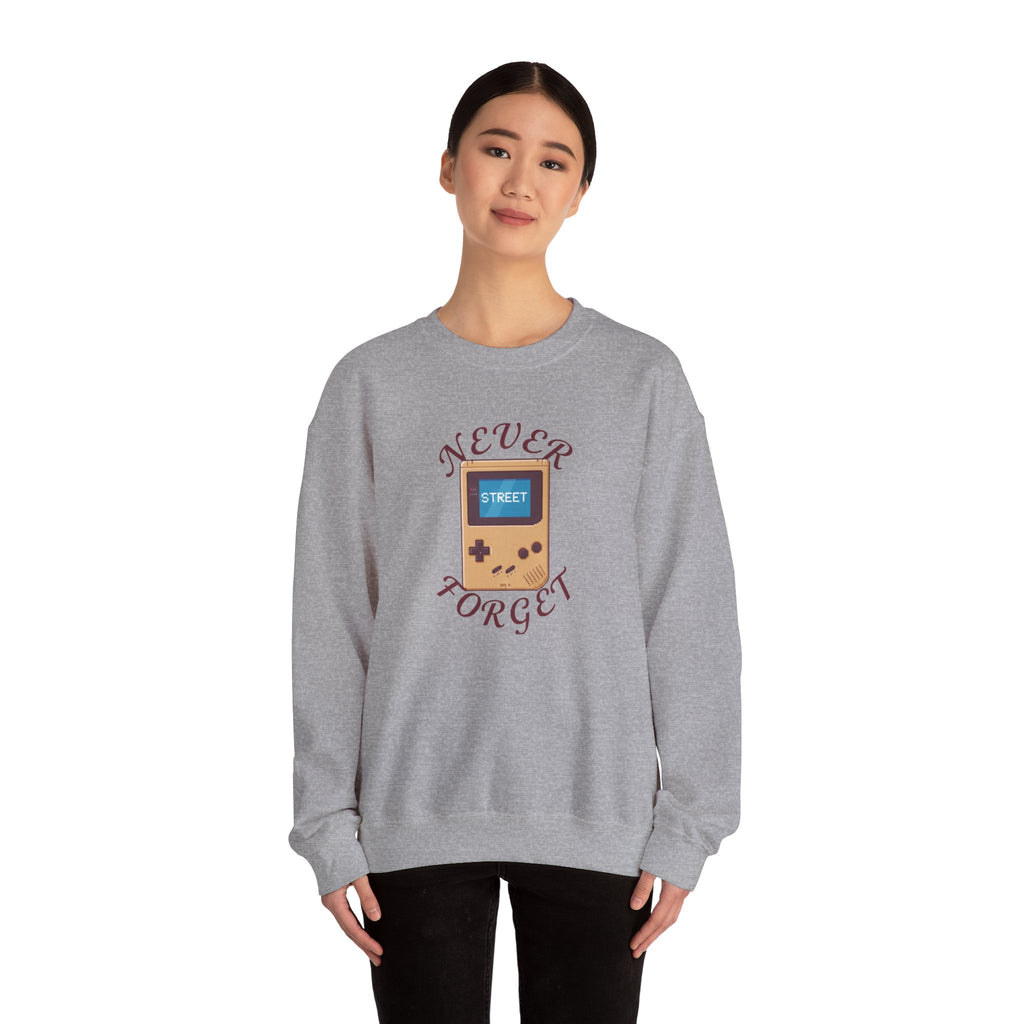 Never Forget Game Sweatshirt | Retro Handheld Gaming