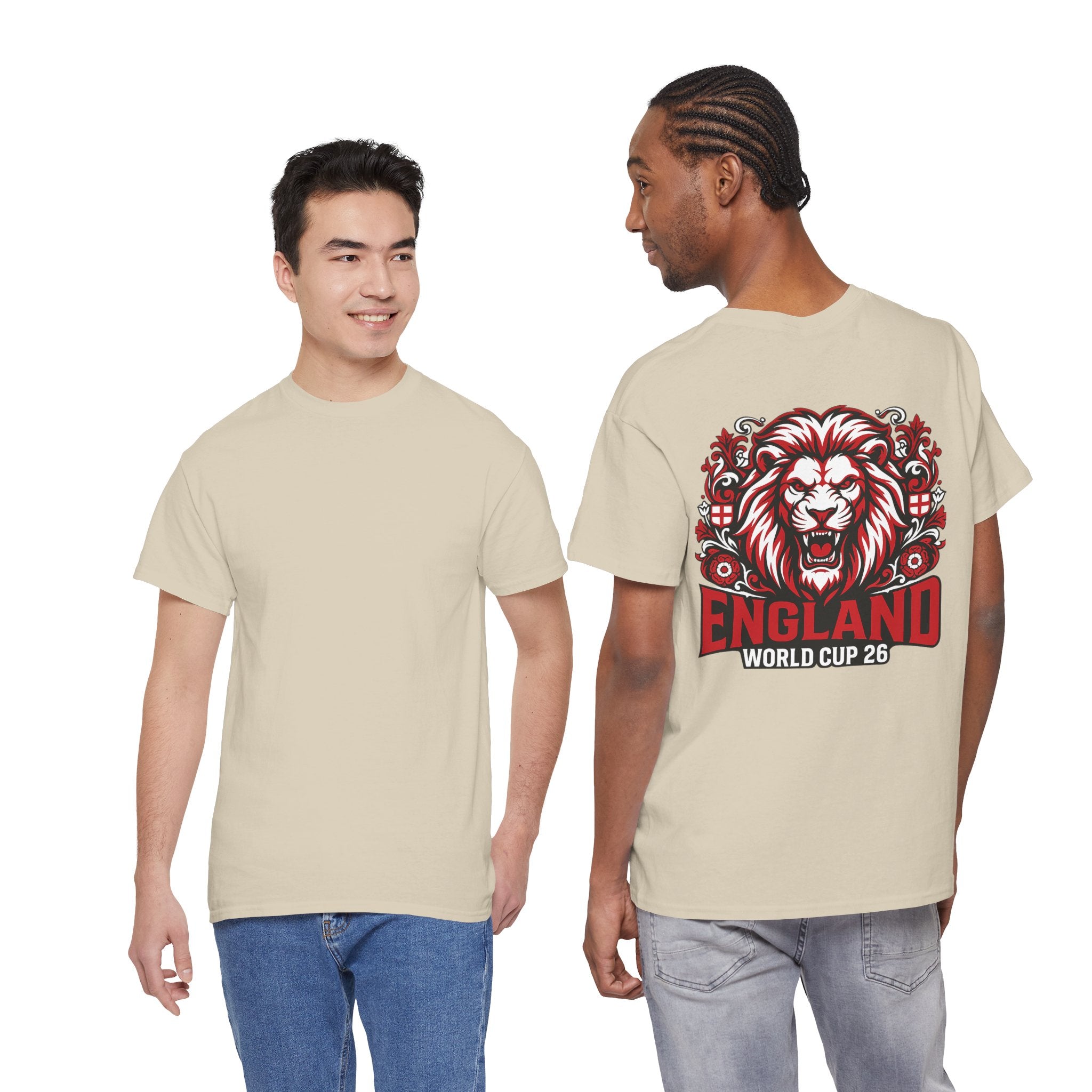 England Lion World Cup 26 T-Shirt | Football Soccer Fan Tee