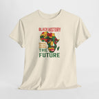 Black History colorful face design Tee | Honoring the Past Inspiring the Future T-Shirt