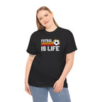 Futsal Is Life Tee | Retro Soccer Ball Stripe Design