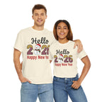 Hello 2026 Happy New Year  Unisex Tee