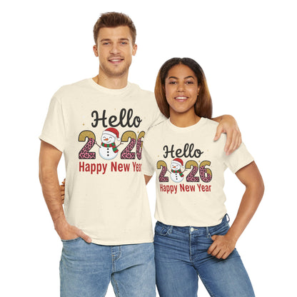 Hello 2026 Happy New Year  Unisex Tee