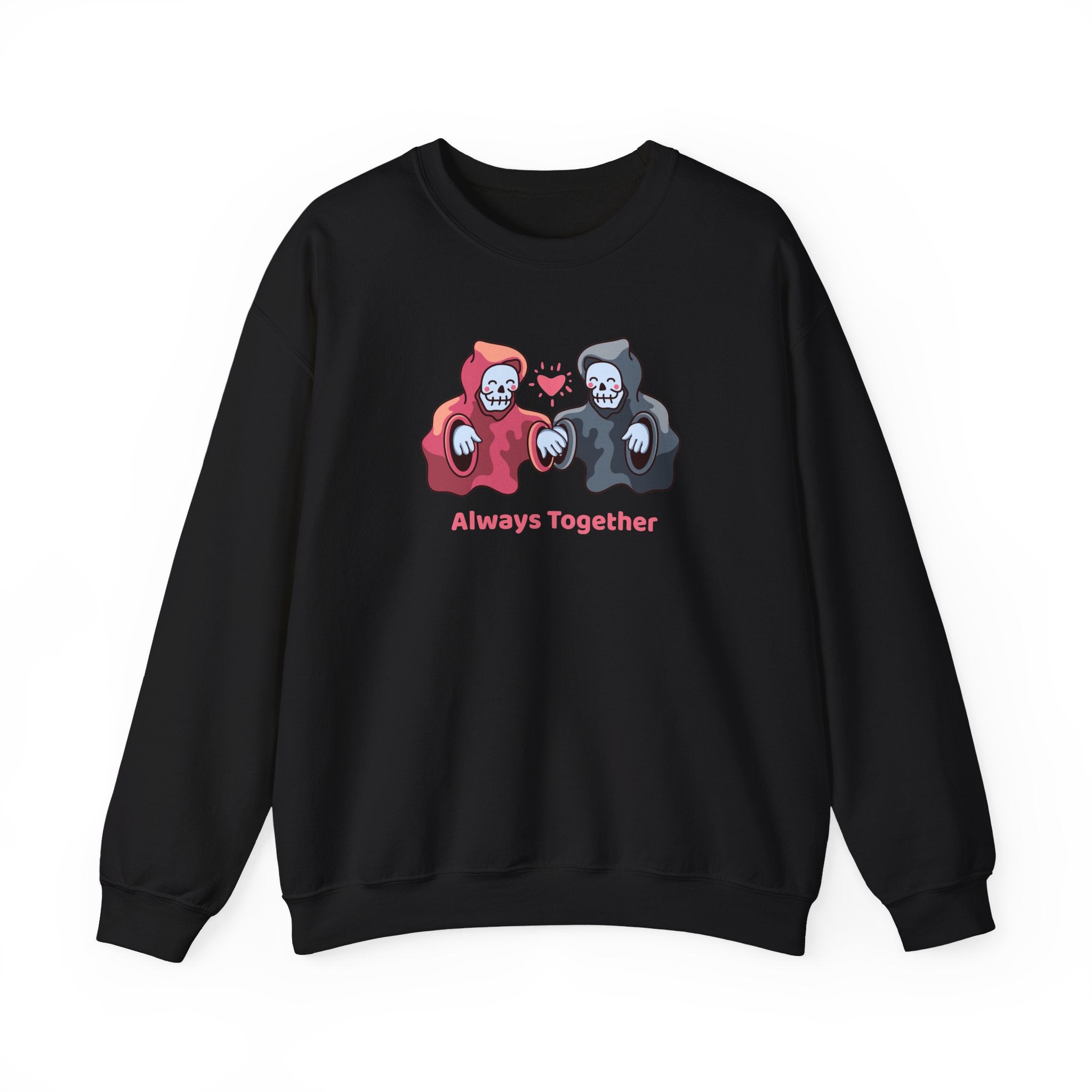 Always Together Grim Reaper Couple sweatshirt | Matching Skeleton Love Crewneck