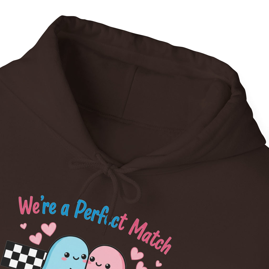 Valentine's Day We're a Perfect Match Hoodie | Cute Ghost Couple