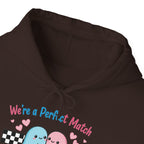 Valentine's Day We're a Perfect Match Hoodie | Cute Ghost Couple