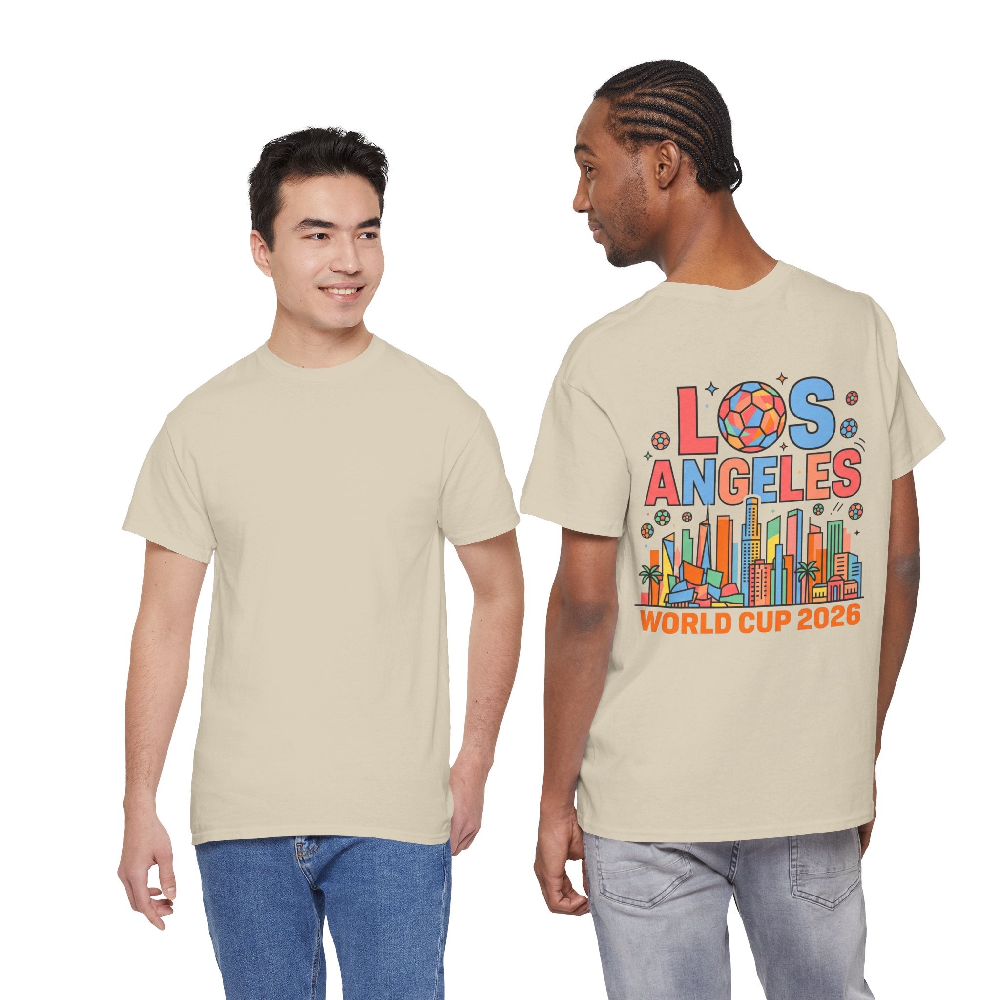 Los Angeles Skyline World Cup 2026 Tee | Soccer Ball City Design