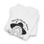 Aesthetic Art Witch Graphic T-Shirt | Have The Day You Deserve Boho Tee