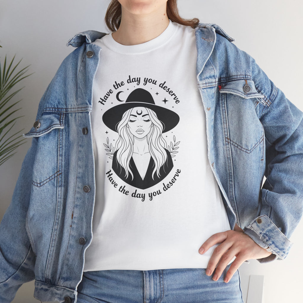 Aesthetic Art Witch Graphic T-Shirt | Have The Day You Deserve Boho Tee