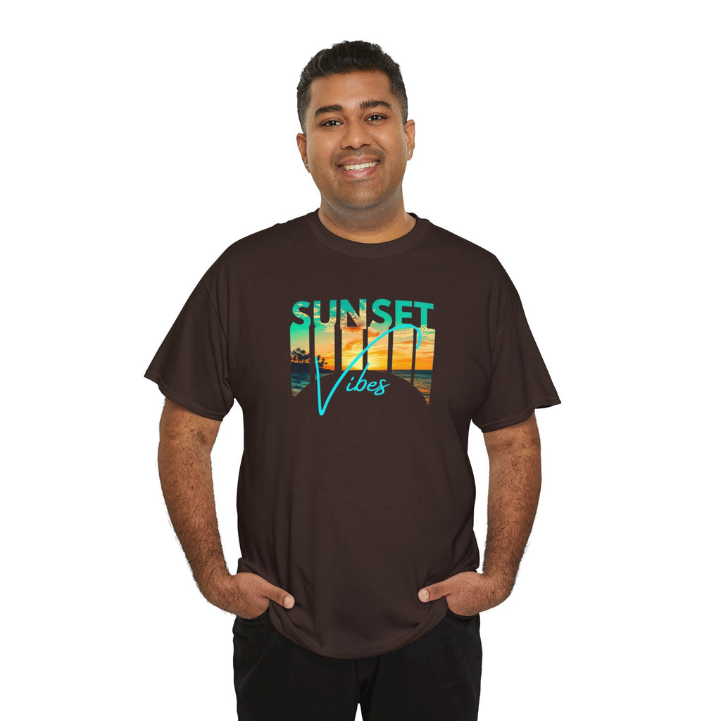 Sunset Vibes Tee | Beach Sunset Graphic T-Shirt