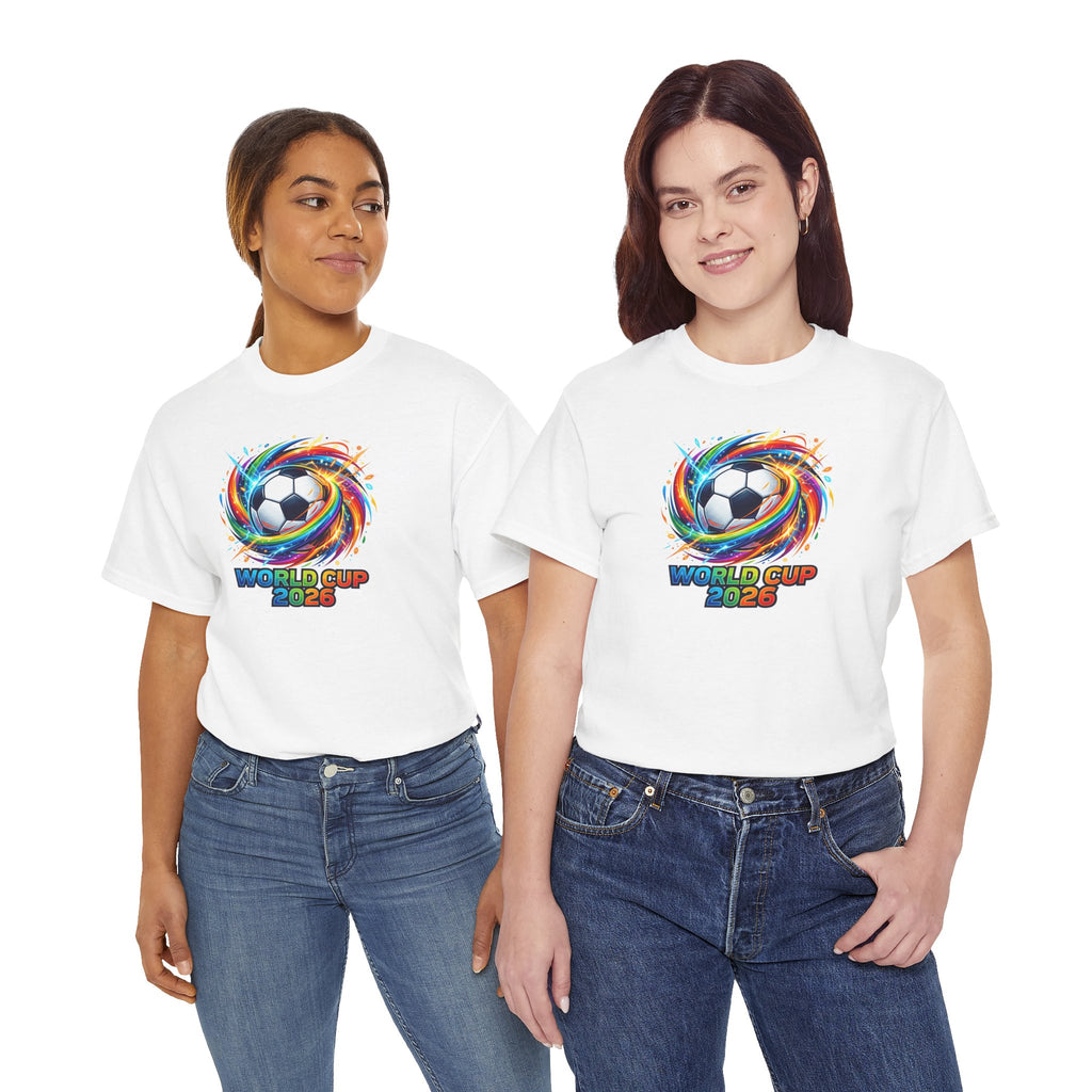 World Cup 2026 Soccer Ball Swirl T-Shirt | Football Tournament Tee