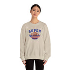 Super Football with American Flag Sweatshirt | Patriotic Sports Crewneck