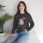Valentine's Day Be My Boo Sweatshirt | Cute Ghost Holding Heart Balloon