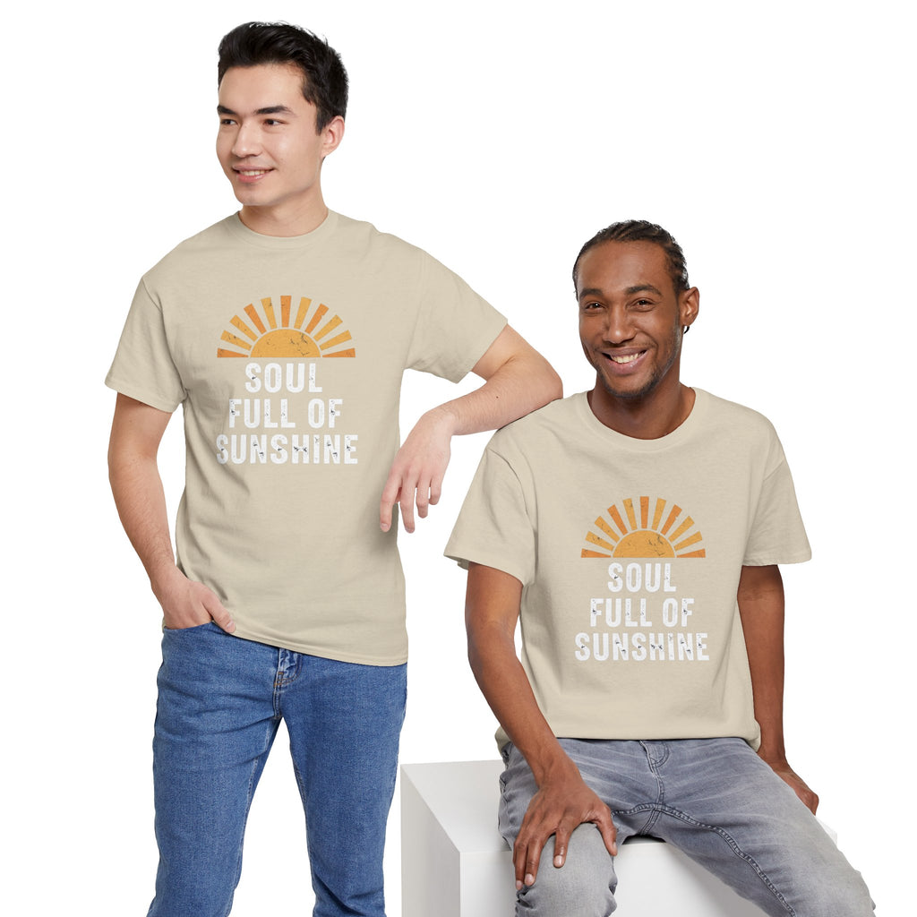 Soul Full of Sunshine T-Shirt | Retro Sunrise Typography
