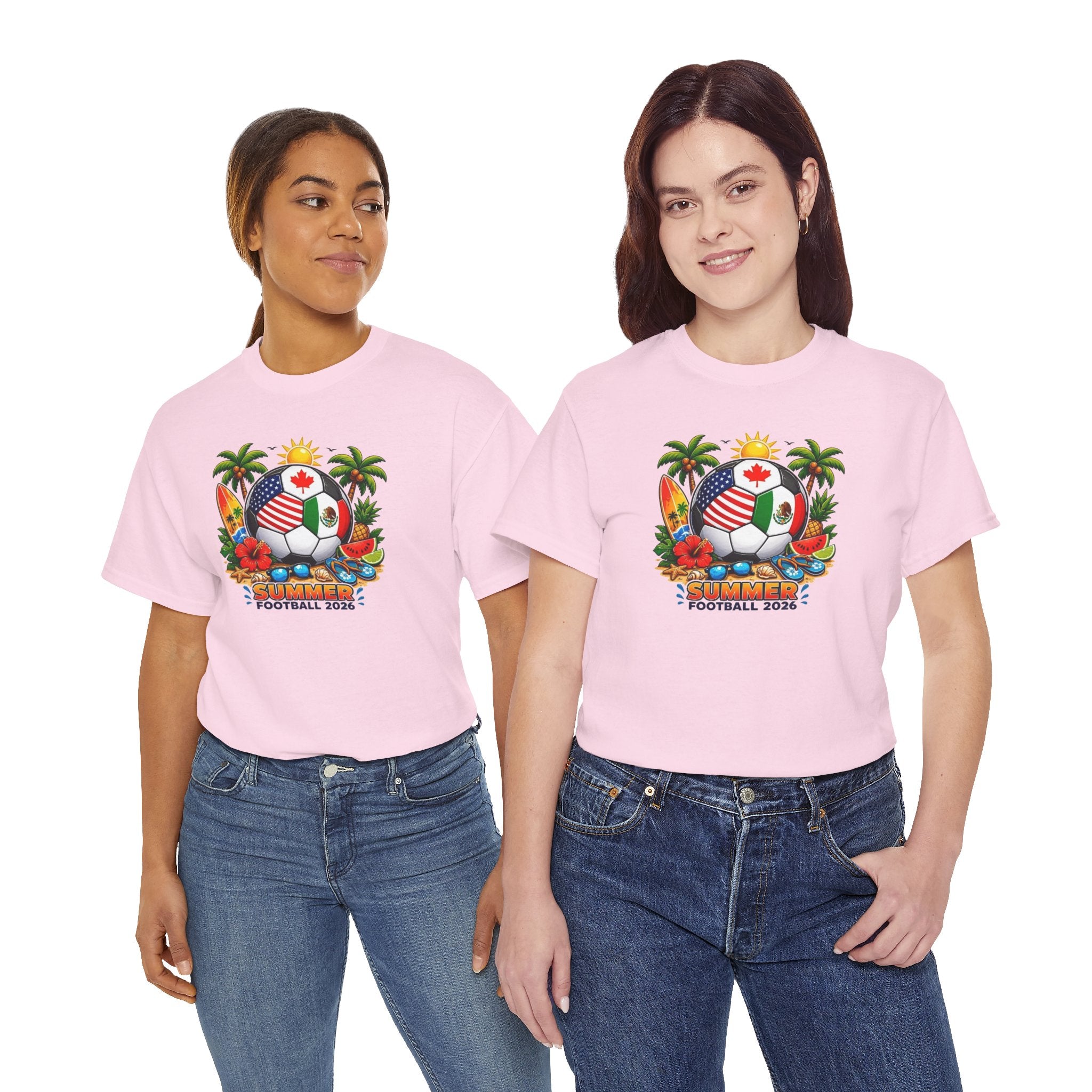 Tropical Soccer Ball Tee | Canada Flag Football 2026