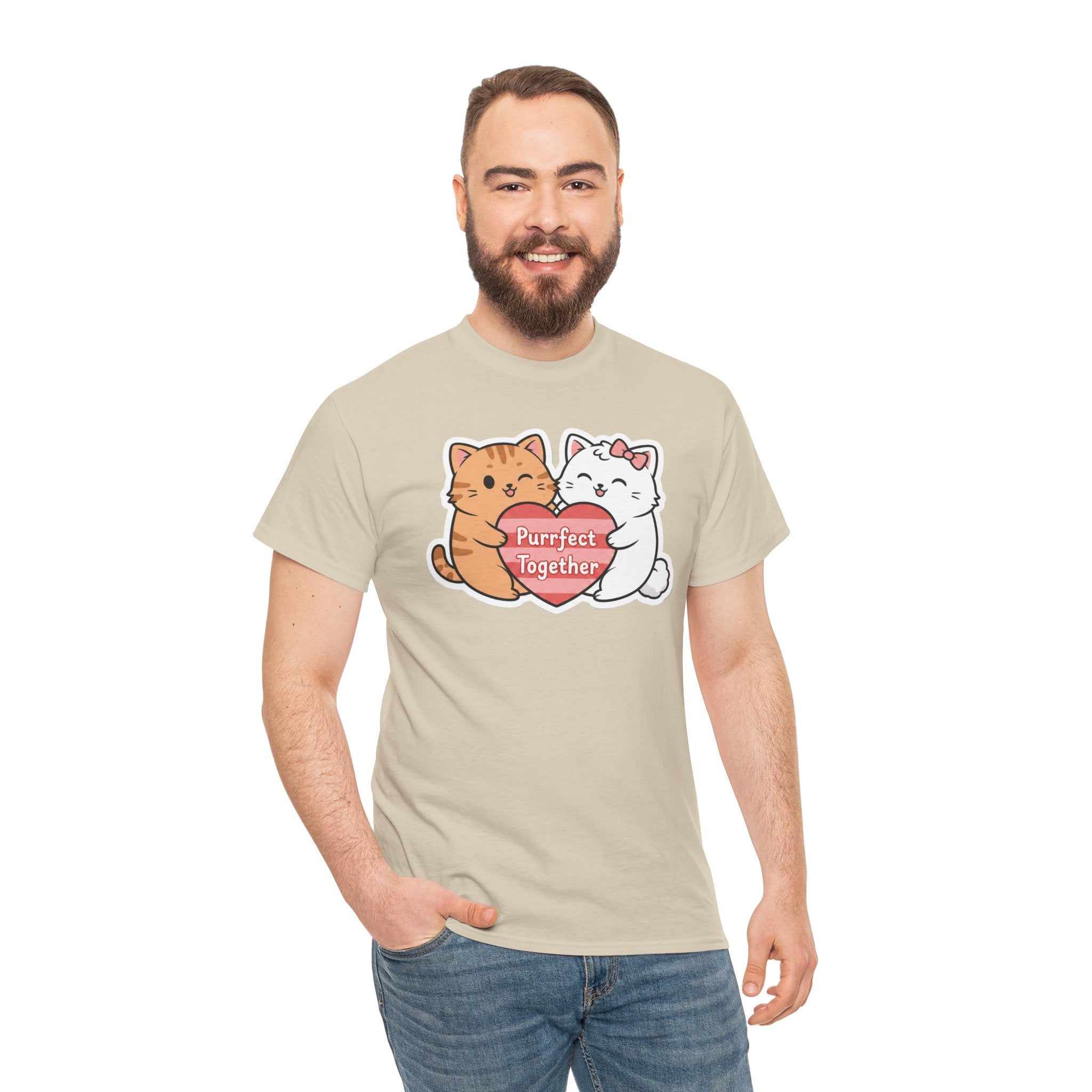 Love & Kittens: Purrfect Together Valentine's Day T-shirt