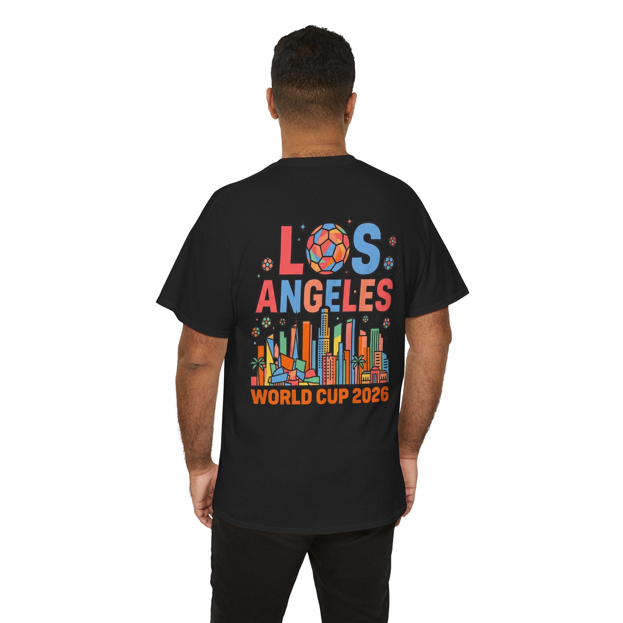 Los Angeles Skyline World Cup 2026 Tee | Soccer Ball City Design