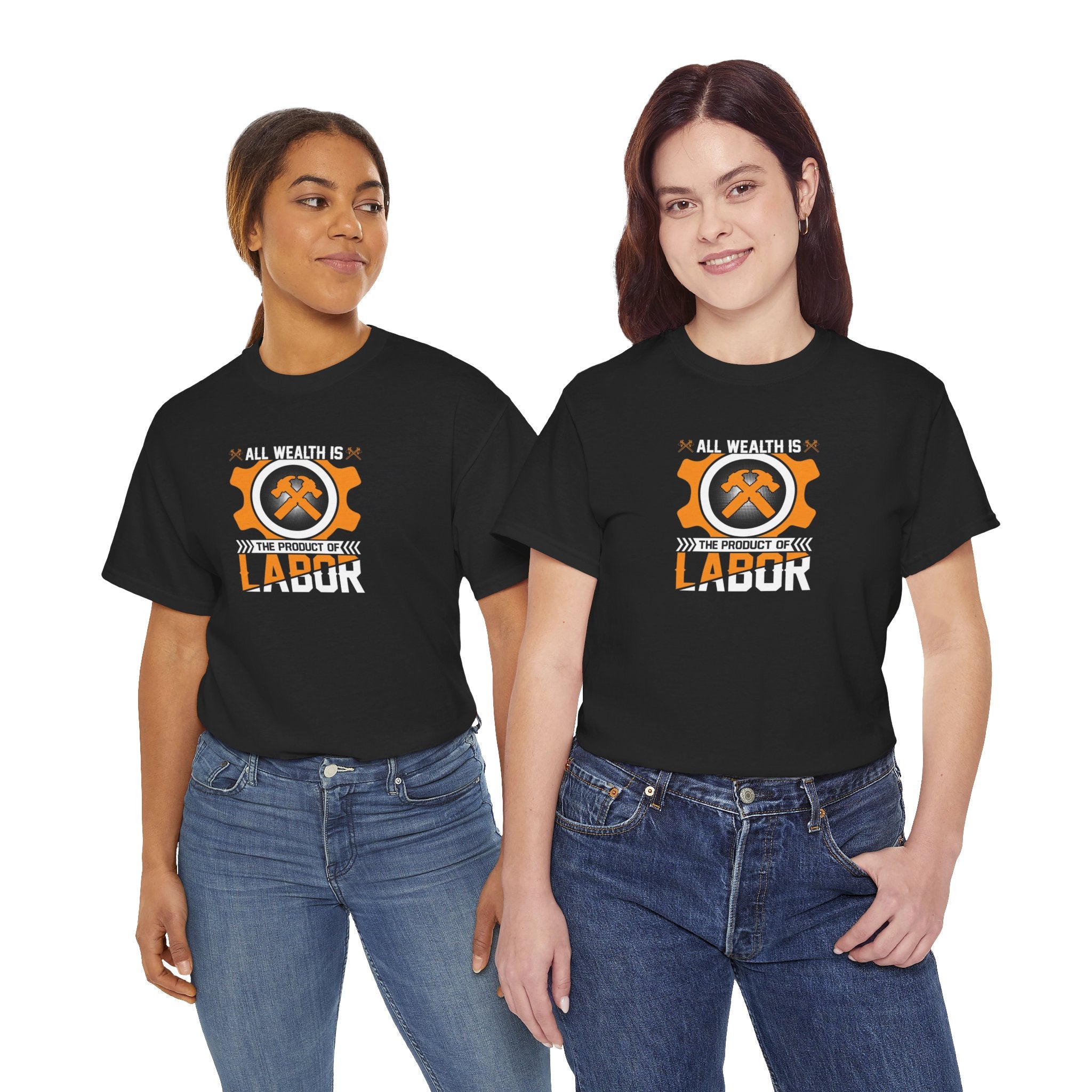 All Wealth Is The Product Of Labor T-Shirt | Mining Tools Graphic Tee